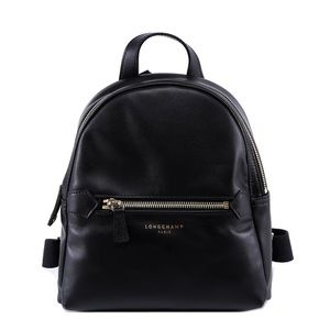 Longchamp Black 2.0 Xs Zipped Backpack